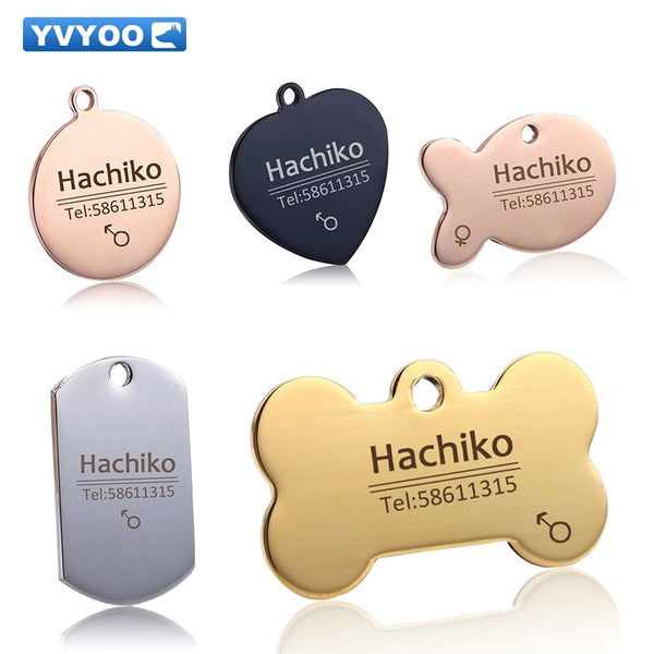 Customized Pet stainless Steel Tag